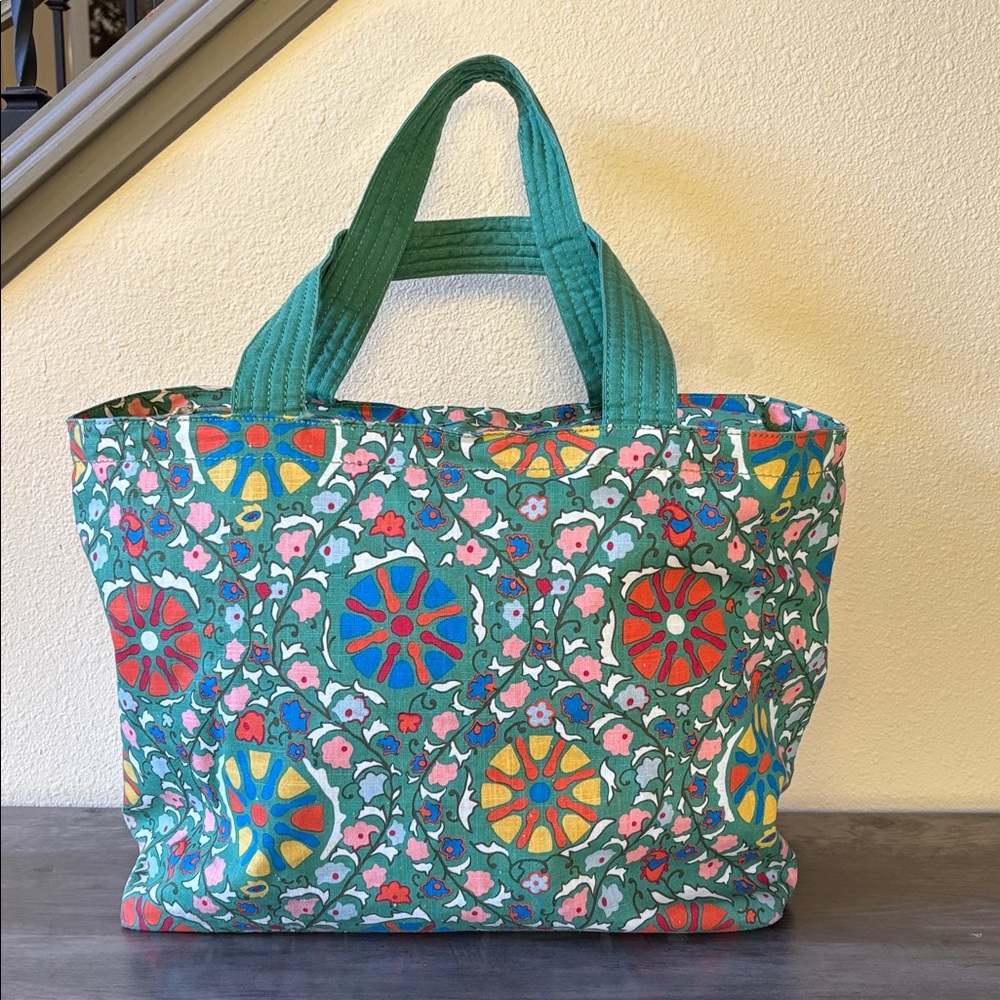 RHODE by Target Green Zinnia Floral Print Tote Bag